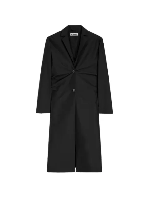 Jil Sander technical faille coat Black J03AA0213J70221