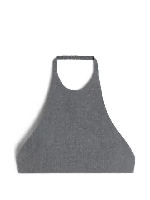 Jil Sander wool poplin halter top Grey J03ZZ0217J40341