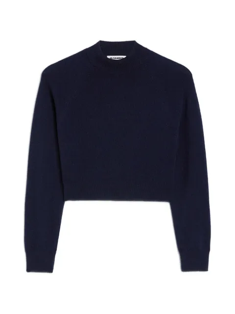 Jil Sander wool blend cropped sweater Blue J03GP0194J14840