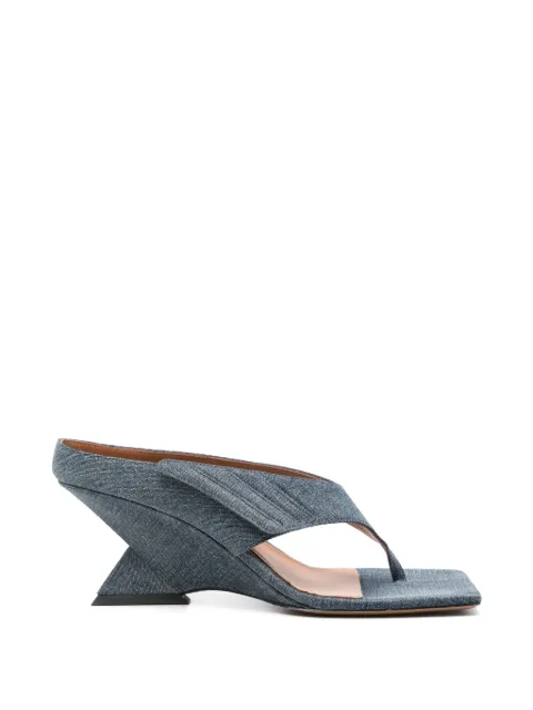 The Attico Cheope thong sandals Blue 261WSH00920