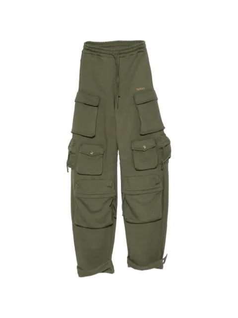 The Attico wide-leg cargo-pocket track pants Green 261WCP00260JJF007AA