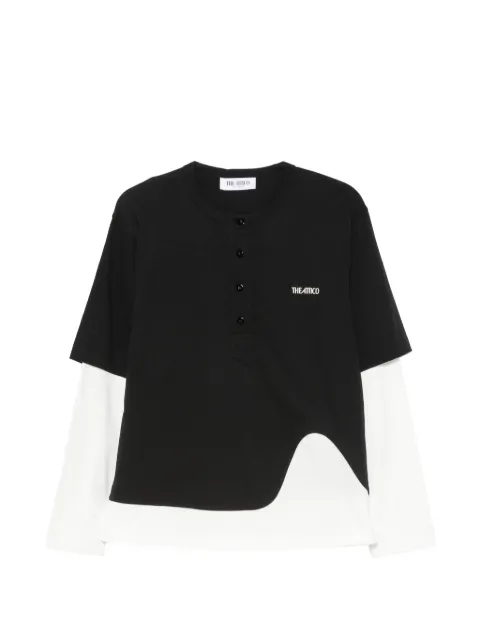 The Attico double-layered asymmetric T-shirt Black 261WCT00365JJJ025AA