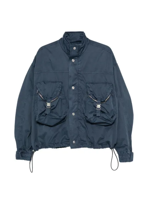 The Attico cargo-pocket bomber jacket Blue 261WCB00121CCC147OD