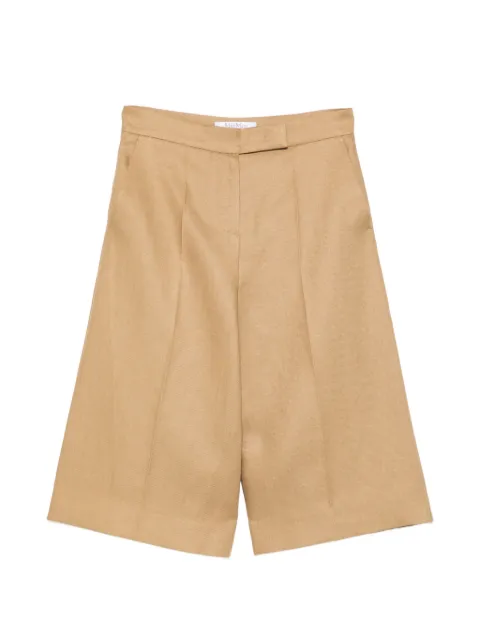 Max Mara high-waisted pleated shorts Neutrals 2611131032600NEW