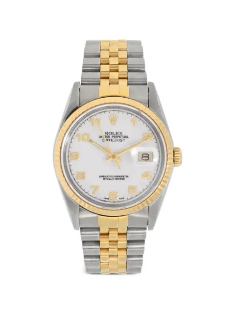 Rolex steel datejust 36mm watch White 16233