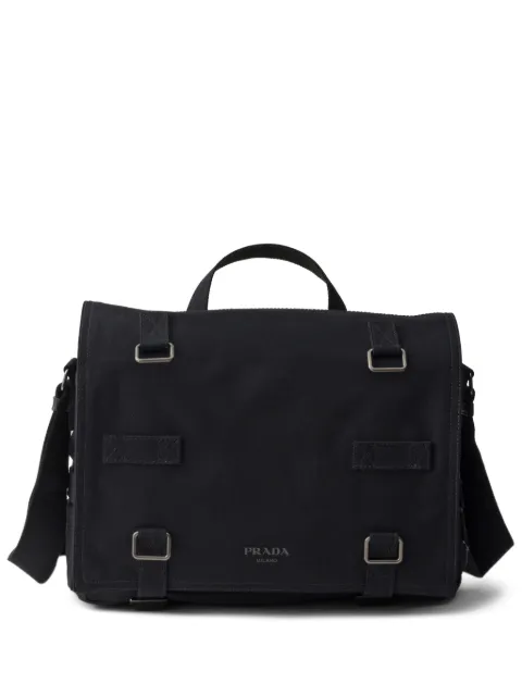 Prada canvas shoulder bag Black 2VD085VOOP010