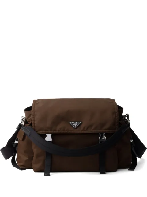 Prada Explore Re-Nylon and leather bag Brown 2VD082VOOO2DW3