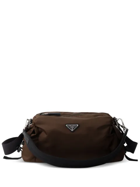 Prada Explore Re-Nylon and leather bag Brown 2VH206VOOO2DW3
