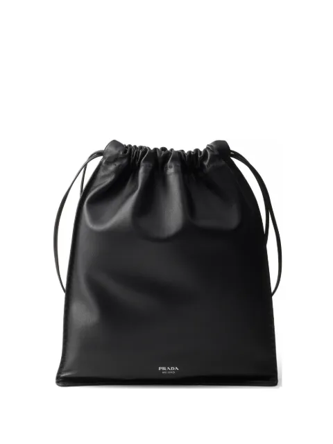 Prada Wish nappa leather pouch Black 1NK0632DX8
