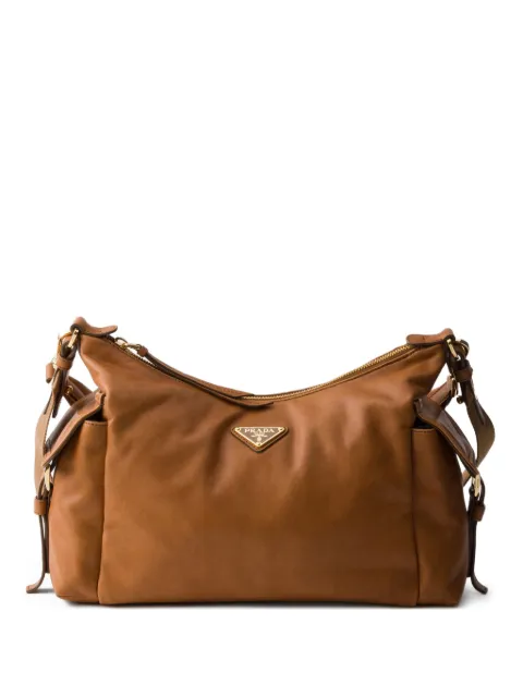 Prada Explore large nappa leather bag Brown 1BC264VNOO2DX8