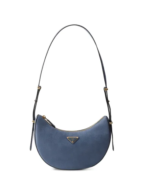 Prada Arqué small nubuck leather bag Blue 1BC274VOOO2GB8