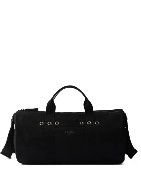 Prada canvas duffel bag Black 2VC056VOOO010