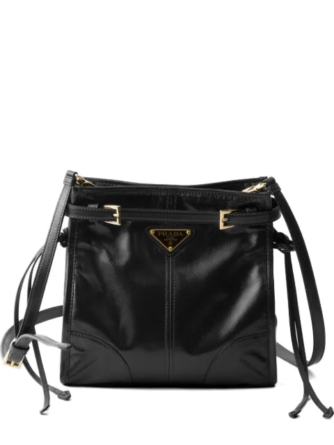 Prada Bonnie leather mini shoulder bag Black 1BH229VOOO2CYR