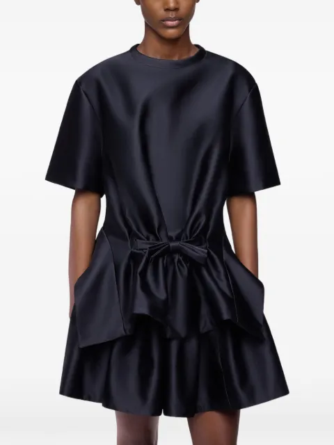 Rabanne bow short-sleeved top Black 26ECTO260PO0226