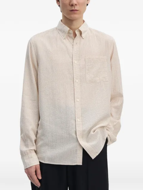 Another Aspect striped chest-pocket shirt Neutrals AS10EBS