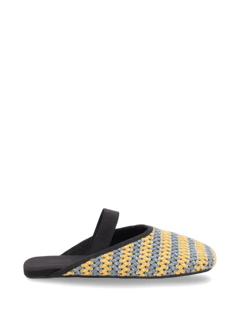 Flòwze strap-detail mules Yellow FLOMULE