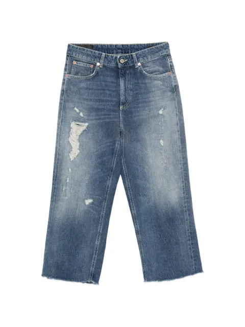 DONDUP ripped frayed denim jeans Blue DP770DFE286DMA8DD