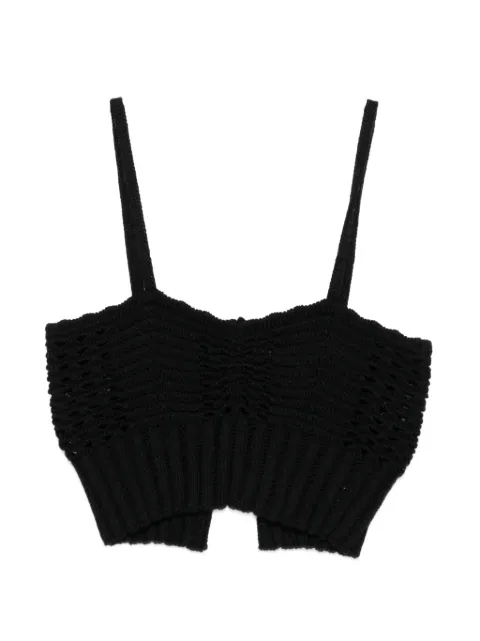 Forte Forte knitted bralette top Black 14938MYKNIT