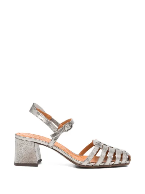 Chie Mihara woven strap sandals Silver VOKU