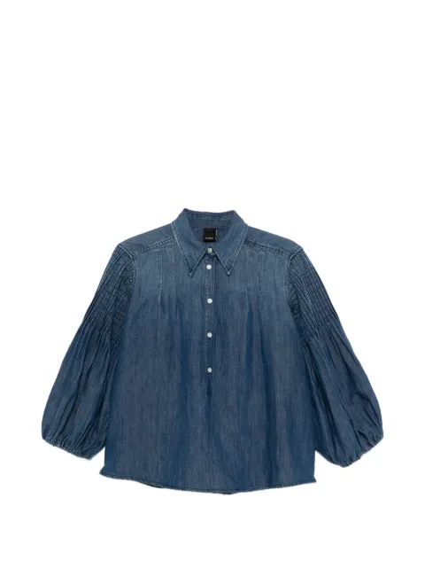 PINKO button pleated blouse Blue 106402A33J