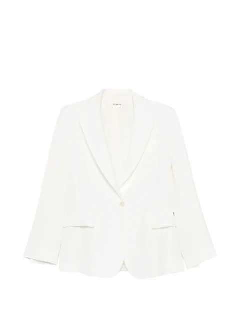 P.A.R.O.S.H. notched lapel blazer White RANIAD420267