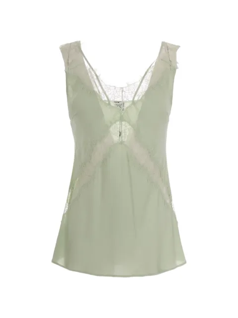 PINKO lace lingerie top Green 106623A385