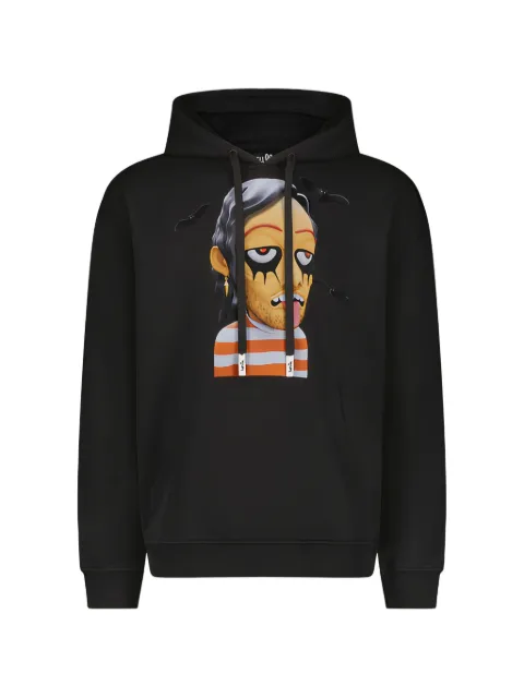 Haculla Harif graphic hoodie Black HA02BDKH04