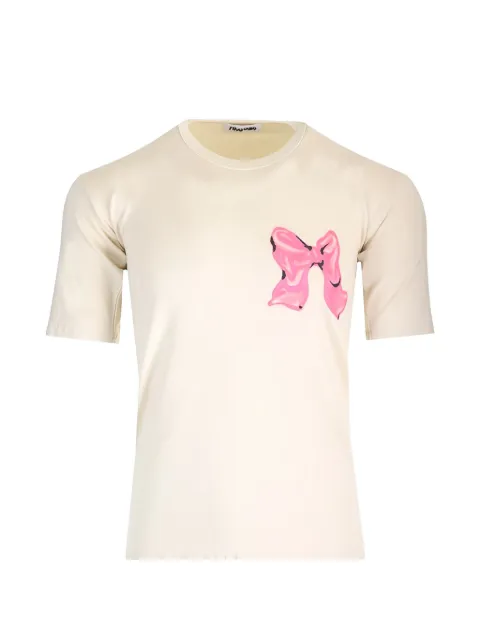 Magliano bow print T-shirt Neutrals R58013021LM21