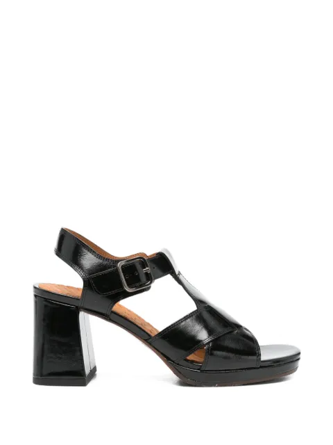 Chie Mihara Obana t-bar buckle sandals Black OBANA