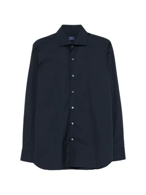 Finamore 1925 Napoli Napoli button-fastening shirt Blue MILANO040030C0643