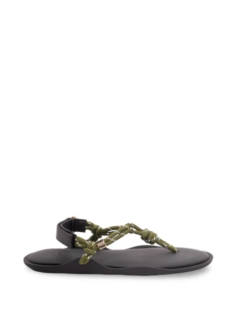 Flòwze Flò knot-detail sandals Green FLO