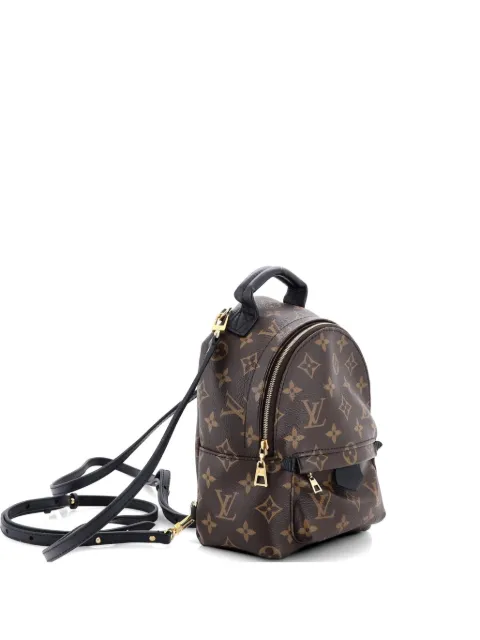Louis Vuitton Pre-Owned Palm Springs Monogram Canvas Mini backpack Black U69I6FYWNQNC64W6