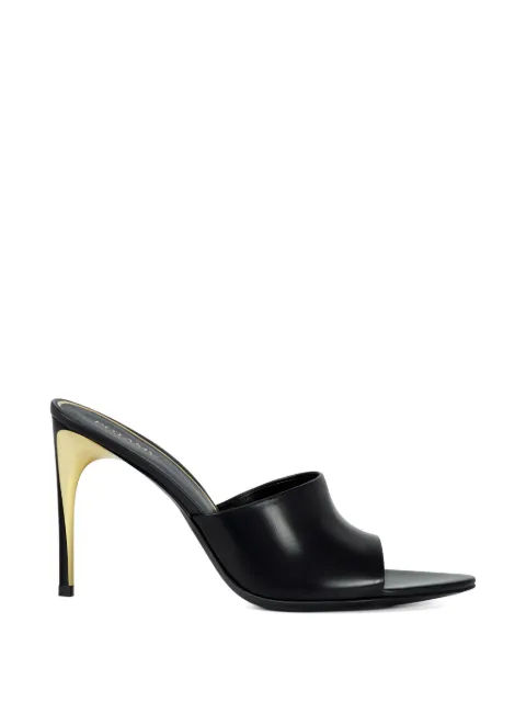 POTAMY pointed leather mules Black PP01634CN01BLACK26S