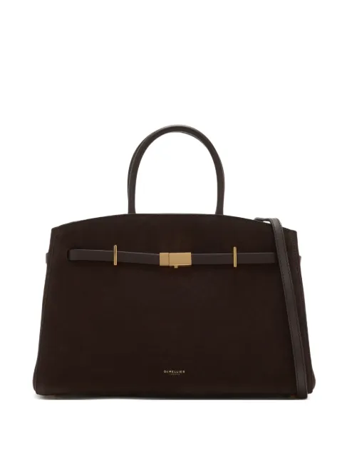 DeMellier The Midi Hudson buckle-strap tote bag Brown D111
