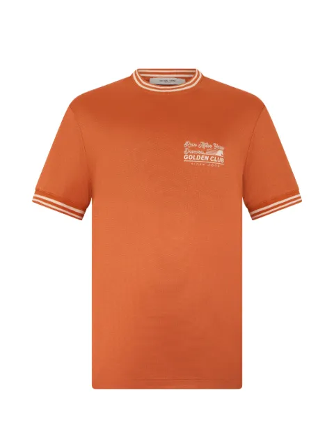 Golden Goose striped trim T-shirt Orange GMP02333P002137
