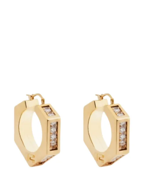 Elisabetta Franchi earings with rhinestones Gold OR67B62E2