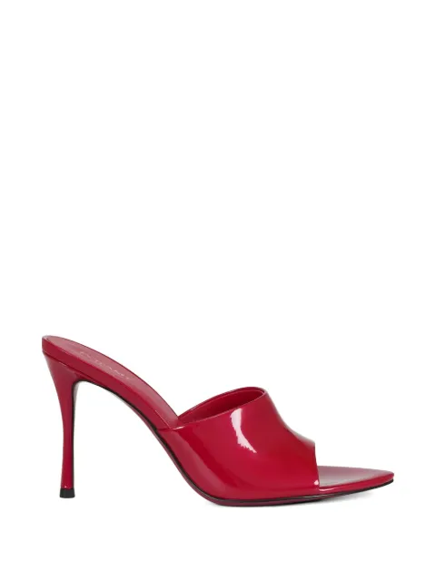 POTAMY pointed leather mules Red PP00194CN071MARS26S