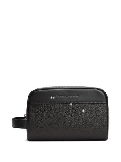 Tommy Hilfiger textured cosmetic bag Black AM0AM14298BDS