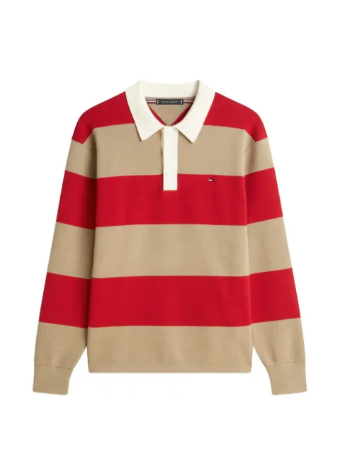 Tommy Hilfiger striped polo shirt Red MW0MW416510AB