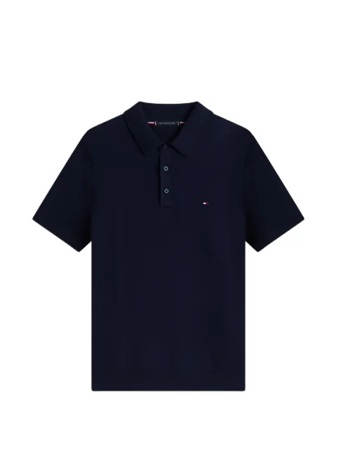 Tommy Hilfiger buttoned short-sleeve knitwear Blue MW0MW37396DW5