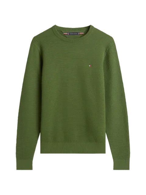 Tommy Hilfiger textured crewneck jumper Green MW0MW41643L01