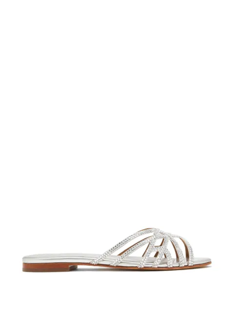 NICOLI Pasqelina crystal-embellished sandals Silver PASQELINA