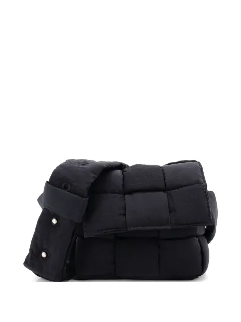 Bottega Veneta Pre-Owned Cassette Maxi Intrecciato Nylon Extra Mini crossbody bag Black BLBW690Y0Z7P42IX