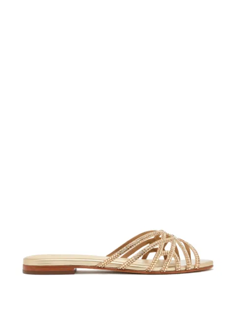NICOLI Pasqelina crystal-embellishment sandals Gold PASQELINA