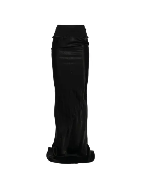 Rick Owens ruched maxi skirt Black RP01F6381N