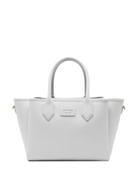 Emporio Armani logo-patch tote bag Grey EW002329AF17799M1347