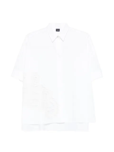 Fay short-sleeve shirt White NCWA552552R