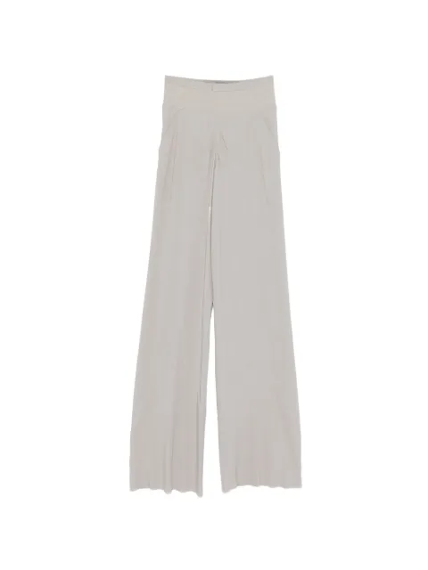 Rick Owens ribbed palazzo pants Grey RP01F6301CC