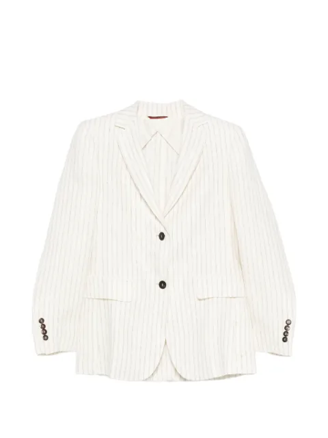 Max Mara striped button jacket White 2616041012600
