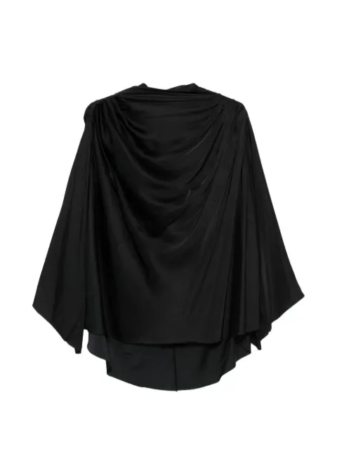 Rick Owens draped button top Black RO01E7578S09
